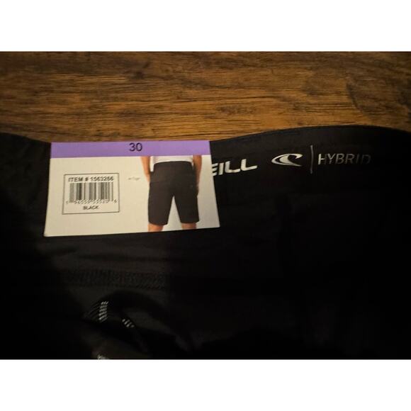 O'NEILL Men's Hybrid Quick dry Black 4-Way Stretch, Short, size 30 - Picture 7 of 9